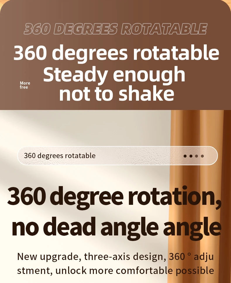 ""Portable Foldable Laptop Stand 360° Rotation Aluminum Alloy Holder folded design