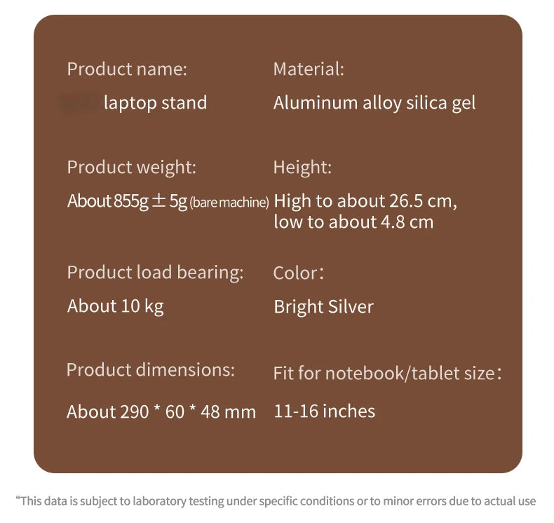 Portable Foldable Laptop Stand 360° Rotation Aluminum Alloy Holder folded design