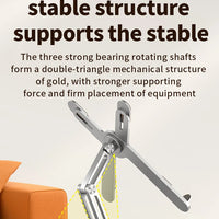 ""Aluminum alloy Foldable Laptop Stand 360° Rotation holding laptop