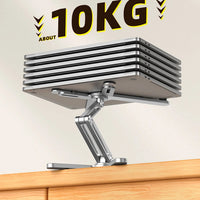 ""Aluminum alloy Foldable Laptop Stand 360° Rotation holding laptop
