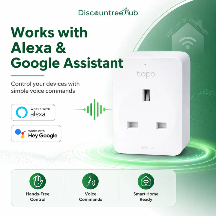 Tapo P100 smart plug Type-G 3-pin design for UAE wall sockets