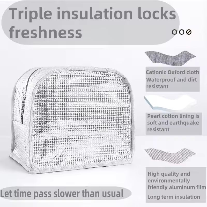 Portable Insulated Lunch Bag Insulation Bento Pack Cationic Aluminum Foil Rice Bag Meal Pack Ice Pack Bento Lunch Handbag Studen