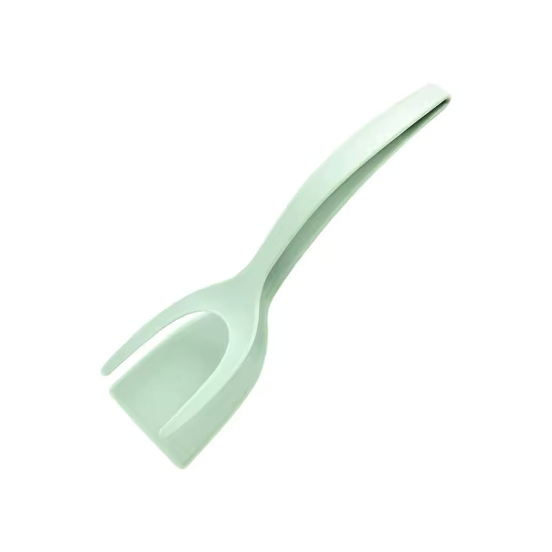 Two in one spatula tongs for flipping omelete