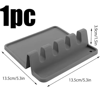 Kitchen silicone cutlery holder BPA-free durable spoon holder with pad heat resistant spoon holder Kitchen utensil
