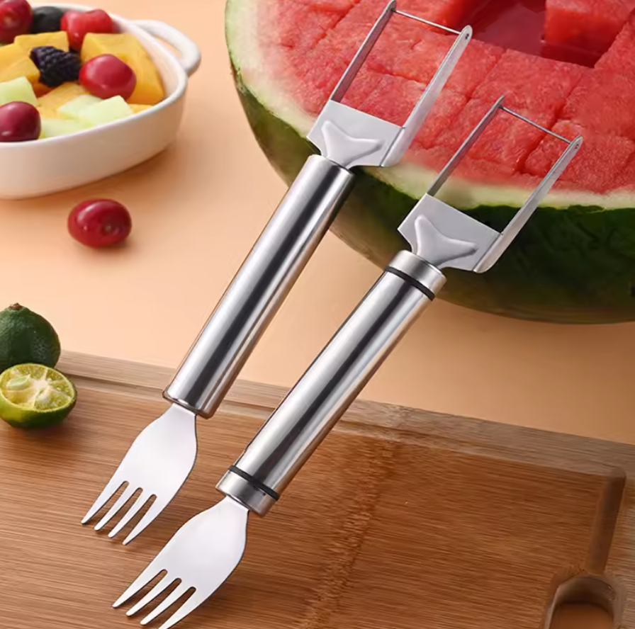 Stainless Steel Windmill Watermelon Cutter Salad Artifact Fruit Slicer Cutter Tool Watermelon Digger Kitchen Accessories