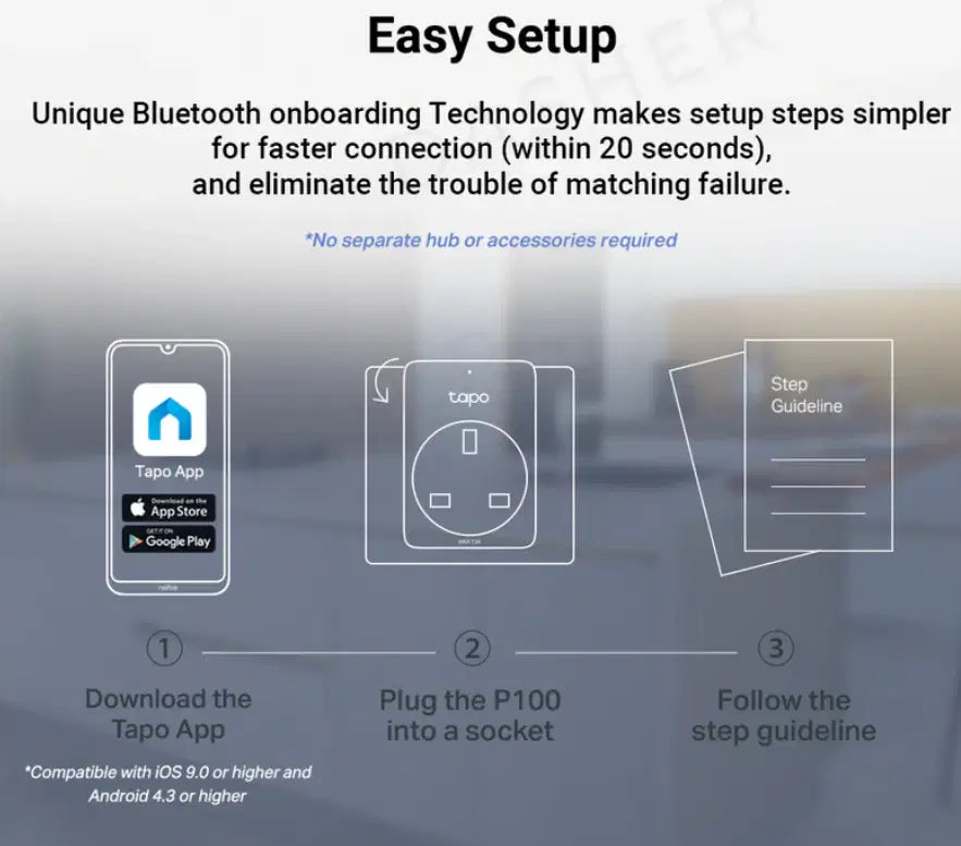 “Easy setup – connect smart plug in minutes using app”