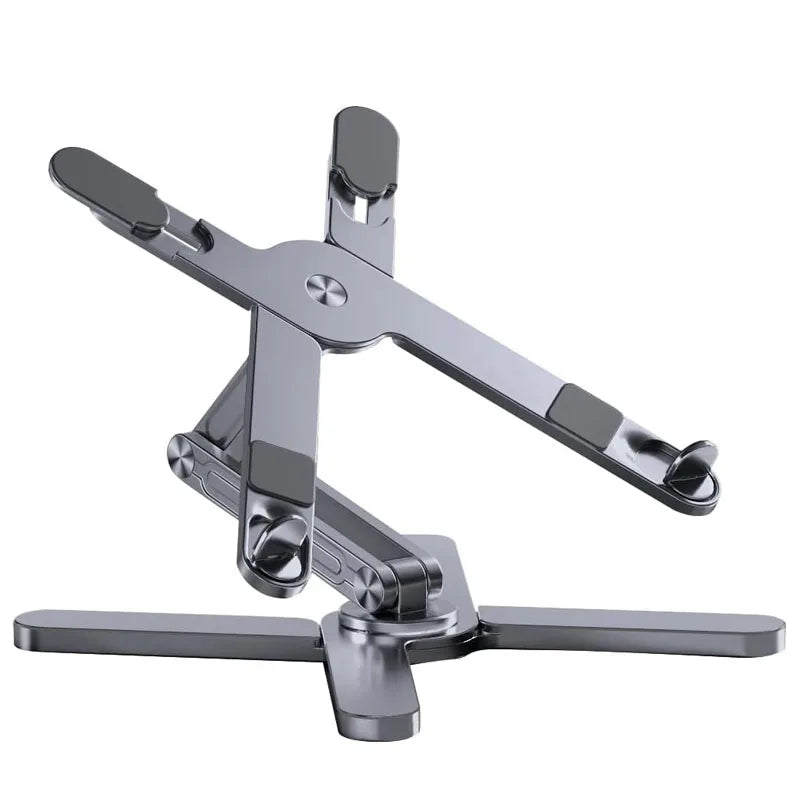 Portable Foldable Laptop Stand 360° Rotation Aluminum Alloy Holder folded design
