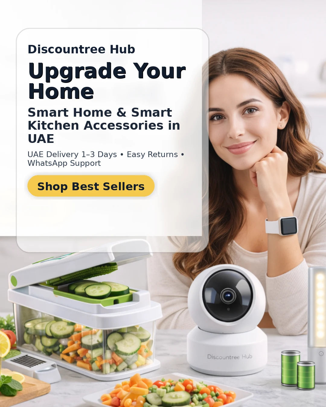 Smart home and smart kitchen accessories in UAE with fast delivery, easy returns, and WhatsApp support