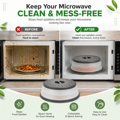 Collapsible Microwave Splatter Cover