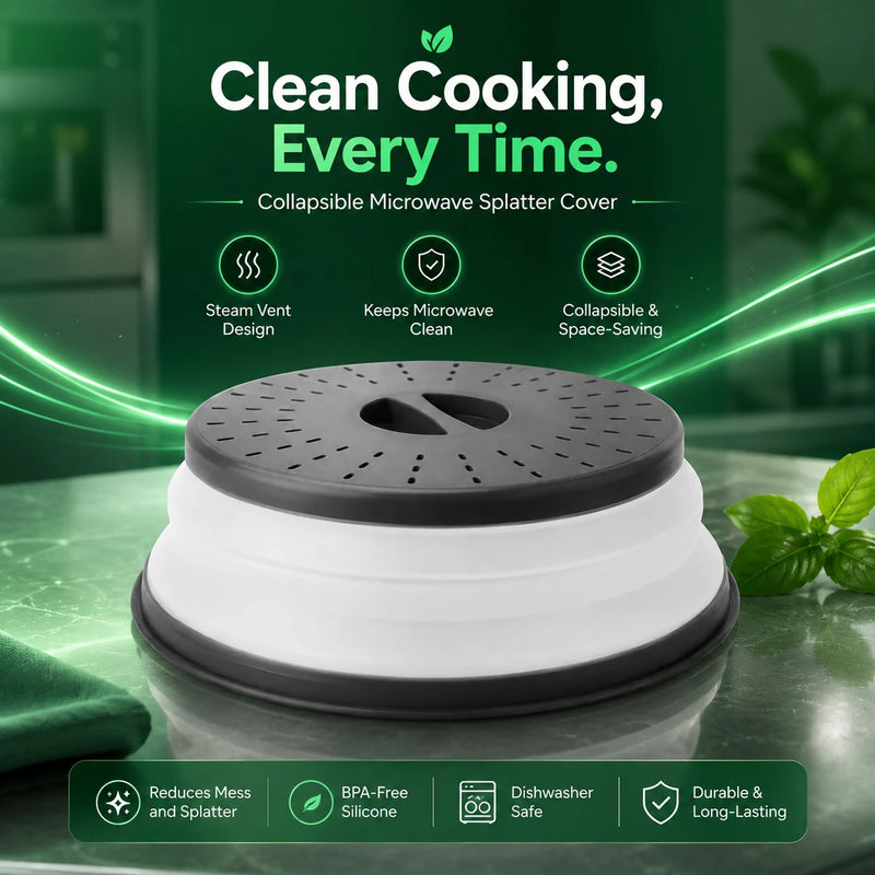 Collapsible Microwave Splatter Cover